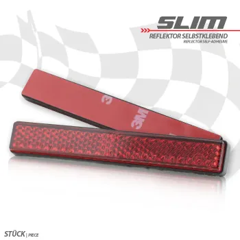 cafe 4 racer - LESKLÝ REFLEKTOR,OBD. M5,103X16MM,ORANŽOVÝ - Shin Yo Reflektor - odrazky 4054783232246