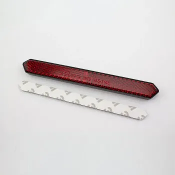cafe 4 racer - Reflektor "Track" červený šestihranný Rozměry: 125 x 18 x 9 mm samolepicí E-schválený - HS MOTO Germany Reflektor - odrazky 4251926910393
