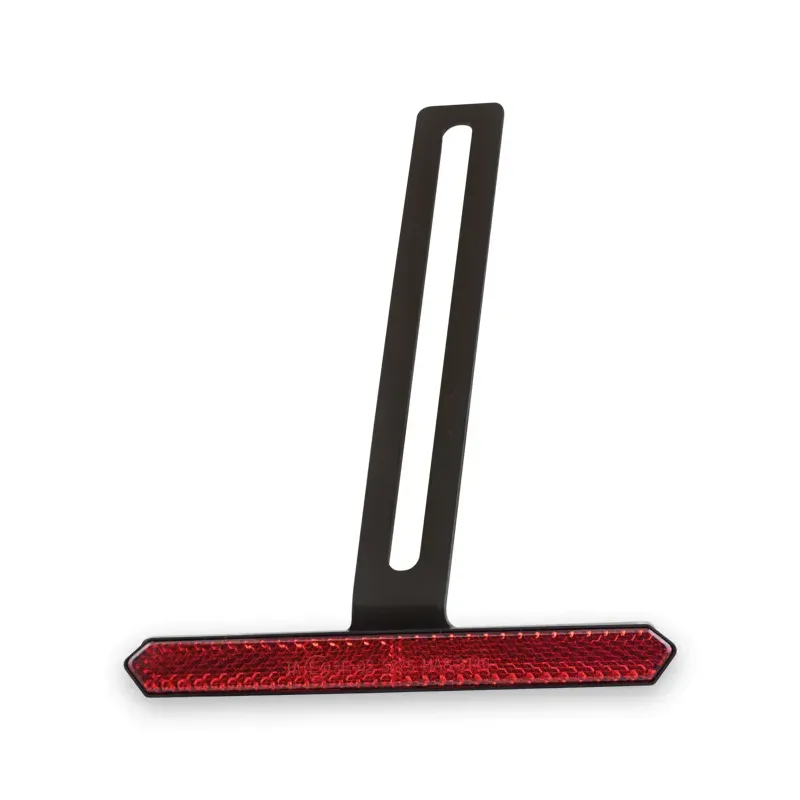 cafe 4 racer - Reflector Set "Track" red hexagonal with edge with holder L 125 x 18 - HS MOTO Germany Reflectors 4251926911161