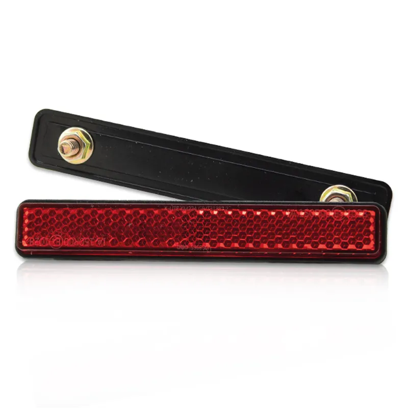 cafe 4 racer - Reflector "Smart" rectangular red with border Dimensions: 108 x 18.1 x 9.2mm - HS MOTO Germany Reflectors 4251926906143