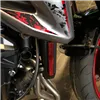 cafe 4 racer - Reflector "Stripe" rectangular red with border Dimensions: 102.5x15.3x7mm self-adhesive E-approved - HS MOTO Germany Reflectors 4251352626394