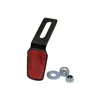 cafe 4 racer - Súprava odraziek "Shield" červená trapezoidná s držiakom S 28 x 55 x 4.7 - HS MOTO Germany Odrazové sklička - odrazky 4251926911604