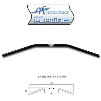 cafe 4 racer - FEHLING Řidítka 22mm 7/8" Moto Cross 90 cm - Fehling Řídítka Scrambler 4054783012596
