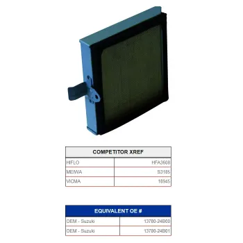 Champion Air Filter U308* OEM Reference Number: Suzuki 13780-24B00 13780-24B01
