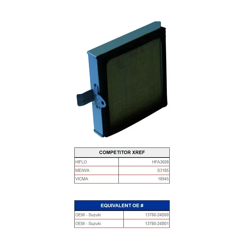 Champion vzduchový filter U308* OEM referenčné číslo: Suzuki 13780-24B00 13780-24B01