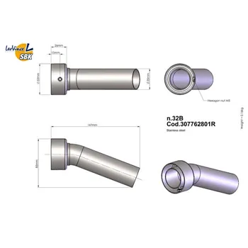 cafe 4 racer - 45mm DB Killer - tlumič krátký - Cafe4Racer Příslušenství 