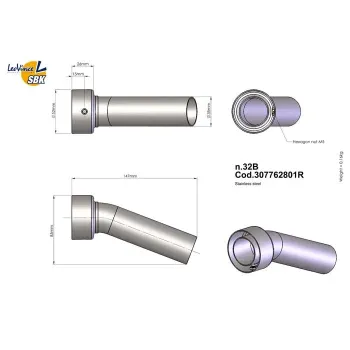 cafe 4 racer - DB killer 50.8mm 69.5mm - Cafe4Racer Accessories 