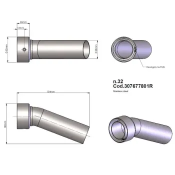 cafe 4 racer - 2x výfukové pružiny 6,8 cm 2x hák - Cafe4Racer Příslušenství 