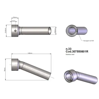 cafe 4 racer LeoVince worldwide shipping