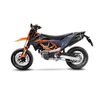 cafe 4 racer - Univerzálny tlmič výfuku Turn Out 20" dlhý chróm - MCS Výfukové koncovky 