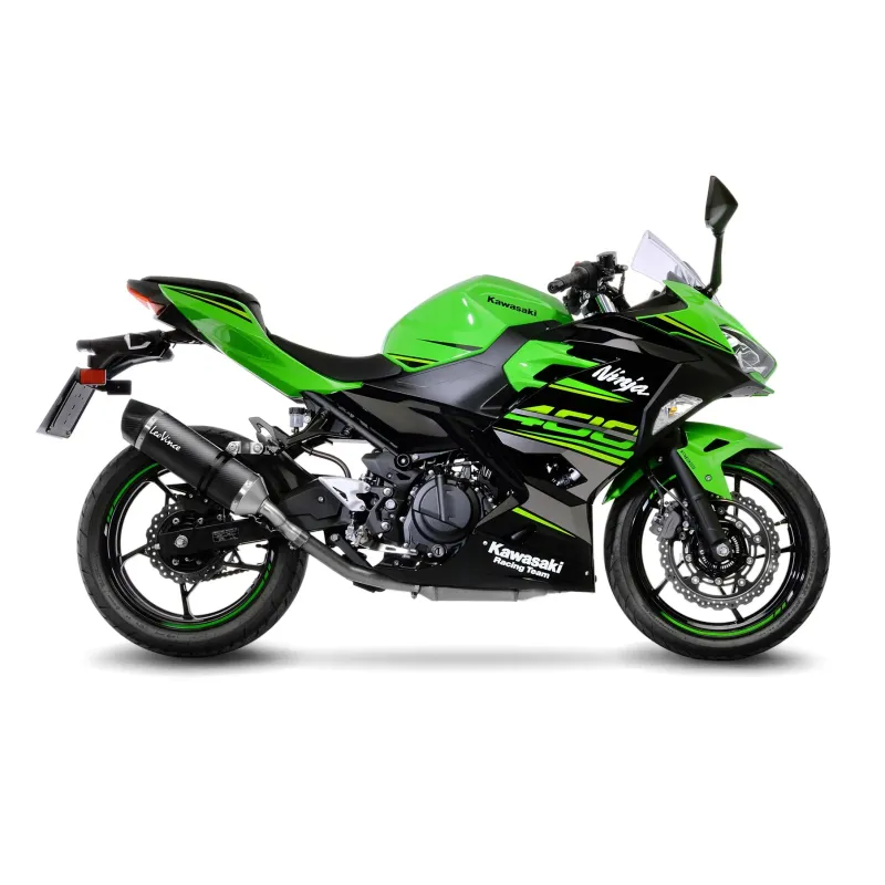 cafe 4 racer - LeoVince "LV ONE" KAWASAKI NINJA 400 18- / Z400 19- Carbon Slip-on ABE - LeoVince LeoVince 8051122158188