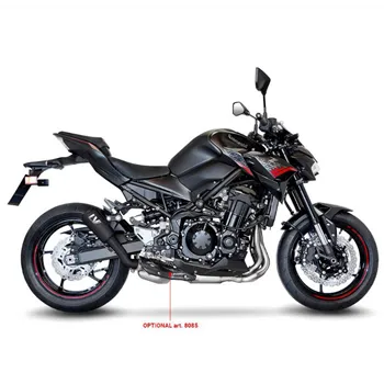 cafe 4 racer - Trubkový univerzální levý tlumič výfuku 20-1/2" dlouhý chromovaný - MCS Koncovky výfuku 