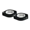 cafe 4 racer - Sada CNC svorek hliník černý Ø 38-41mm 2 svorky - HS MOTO Germany Držáky světlometů 4251352629173