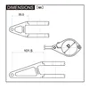 cafe 4 racer - Sada držáků lampy CNC černá krátká Ø: 49mm 4 svorky a 2 držáky - Daytona Držáky světlometů 4251352631633
