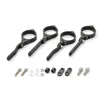 cafe 4 racer - CNC Lamp Holder Set Aluminum Black Fork Ø 41mm 4 x Black Clamps + - Daytona Headlights  brackets & holders   4251926903166
