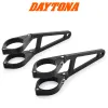 cafe 4 racer - Sada držáků lampy CNC dlouhá černá Ø: 41mm 4 svorky a 2 držáky - Daytona Držáky světlometů 4251352631602