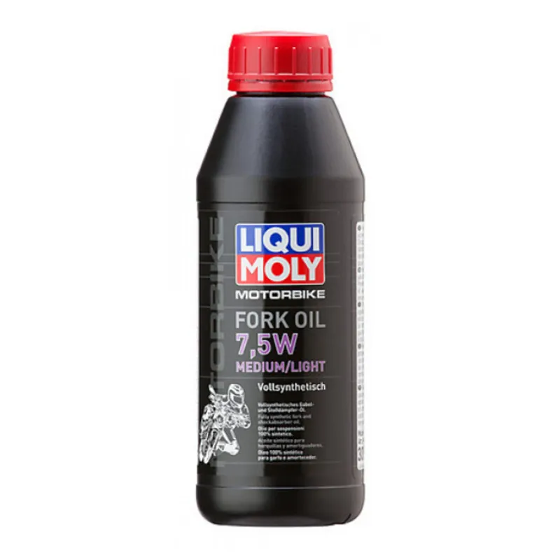 cafe 4 racer - LIQUI MOLY Vidlicový olej 7.5W 500ml Stredný/ľahký plne syntetický Univerzálne použiteľný v teleskopických vidliciach aj tlmičoc - Liqui Moly Liqui Moly 4100420030994