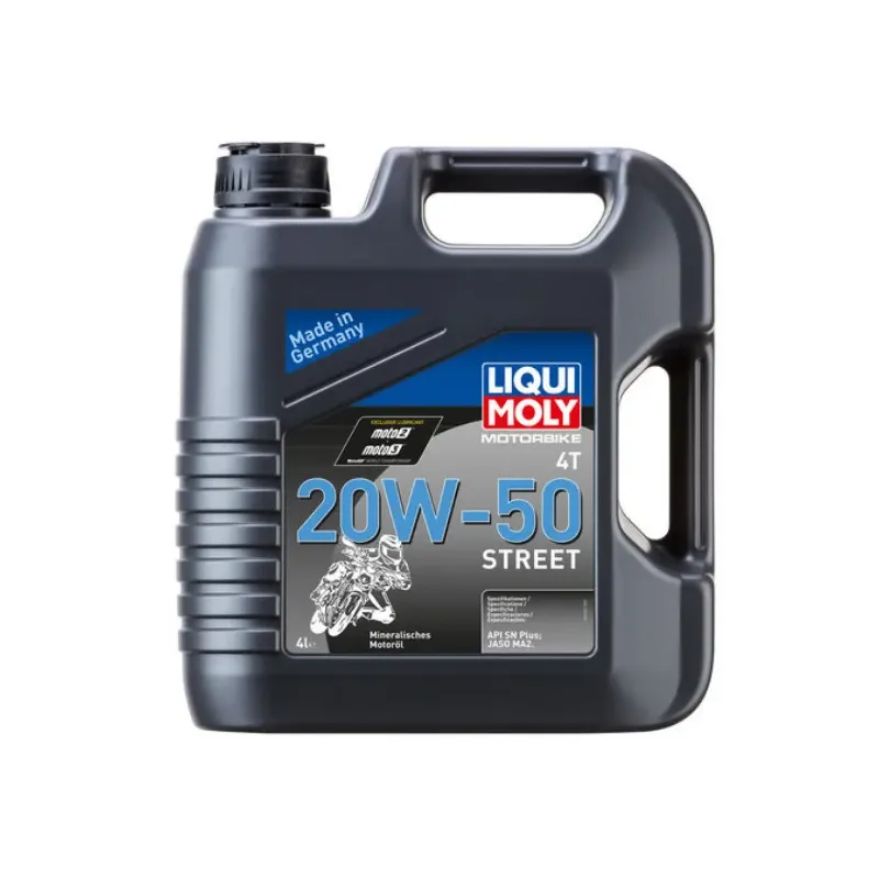 cafe 4 racer - LIQUI MOLY 4T 20W-50 Street Vyvinuto pro vzduchem a vodou chlazené čtyřdobé motory s normálním až zvýšeným - Liqui Moly Liqui Moly 4100420016967