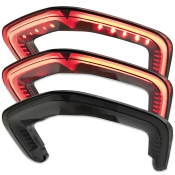 cafe 4 racer -  LED taillight with clear glass, KAWASAKI Z750/1000 ZX6R 03-4 with indicators - Shin Yo Model Rear lights 4054783031696