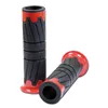 cafe 4 racer - Grip Rubber "Glossy" 7/8 / 22mm Red ABS/Rubber L: 125mm Open End - HS MOTO Germany 22mm &  7/8 inch 4251352602756