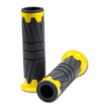 cafe 4 racer - SHIN YO Handlebar grip rubber MARANO, black, - Shin Yo 22mm &  7/8 inch 4054783543489