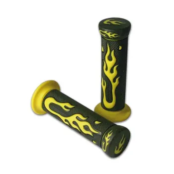 cafe 4 racer - Sportz Anodizované CNC ALu + guma s uzáverom 22mm rukoväte Čierna - MAX-INC  22mm & 7/8 inch 