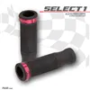 cafe 4 racer - Grip Rubber Set "Select1" 7/8&quot / 22mm Black Alu / Rubber Ring Red L: - HS MOTO Germany 22mm & 7/8 inch 4251352632555