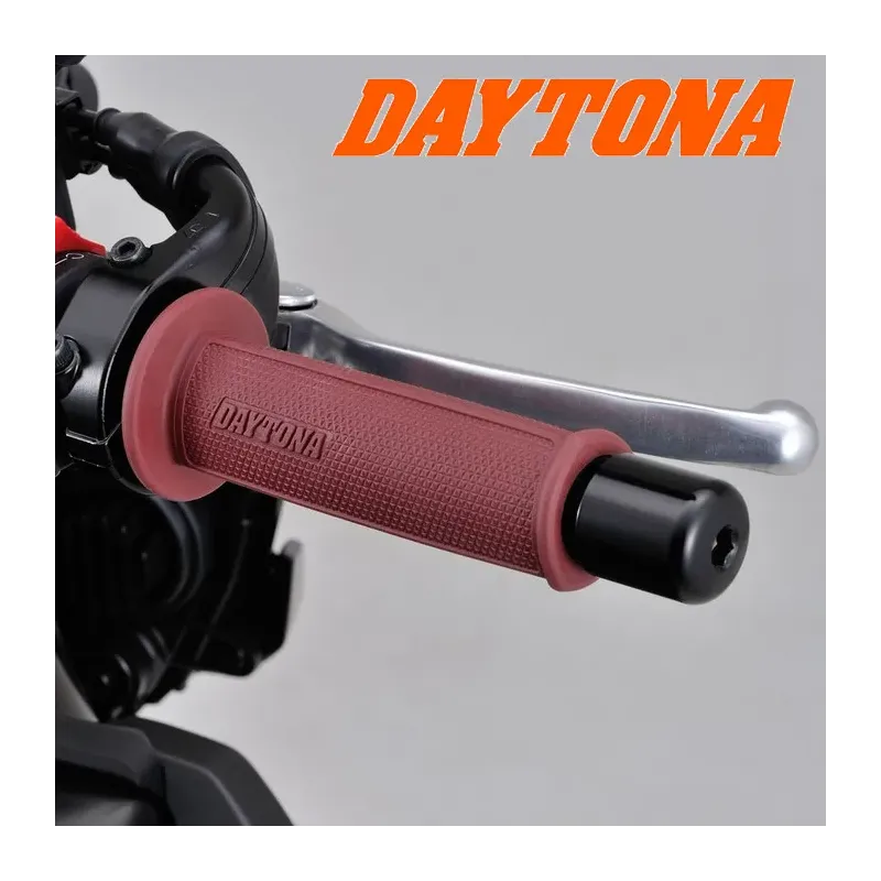 cafe 4 racer - Gumený grip "GGD Delta" 7/8 palca / 22 mm trojuholníkový bordový gumený L: 125 mm otvorený - Daytona 22mm & 7/8 inch 4251352631329