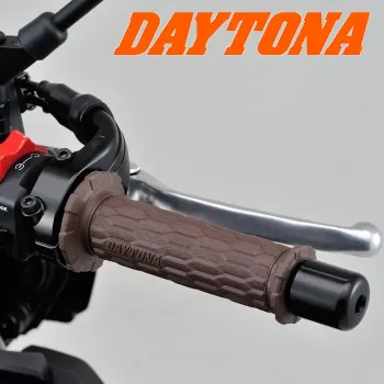 cafe 4 racer - Grip Rubber "GGD-AMI" 7/8 inch / 22mm brown Rubber L: 125mm open - Daytona 22mm &  7/8 inch 4251352631732