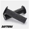 cafe 4 racer - Gumený grip "GGDI-OCTA" 1 palec / 25,4 mm Čierny Dĺžka: 125 mm Uzavretý - Daytona 25,4mm & 1 inch  4251352639196
