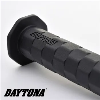 cafe 4 racer - Gumený grip "GGDI-OCTA" 1 palec / 25,4 mm Čierny Dĺžka: 125 mm Uzavretý - Daytona 25,4mm & 1 inch  4251352639196