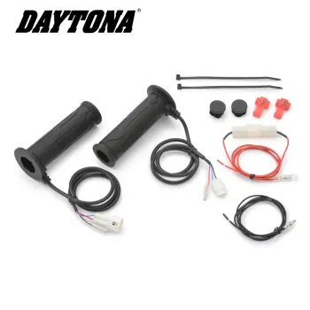 cafe 4 racer - Vyhřívané gripy "Daytona VI" Automatické vypnutí otevřené 7/8&quot-22 mm Délka gripu: L 120 + R - Daytona Vyhřívané rukojeti  4251352687883
