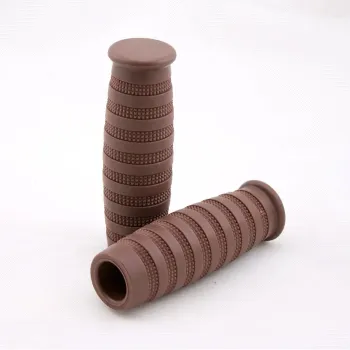 cafe 4 racer - Grip guma "Diamond" 1 palec / 25,4 mm Šedá D: 125 mm Uzavřená - HS MOTO Germany 25,4mm & 1 inch  4251352632432