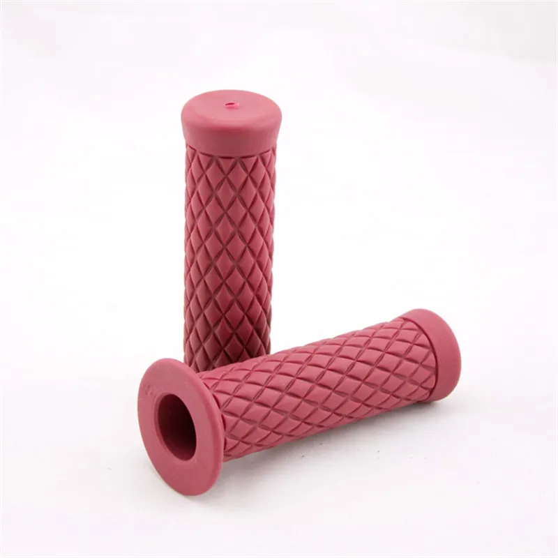 cafe 4 racer - Grip Rubber "Diamond" 1 palec / 25,4 mm Bordeaux červená D: 125 mm Uzavřený - HS MOTO Germany 25,4mm & 1 inch 4251352632449