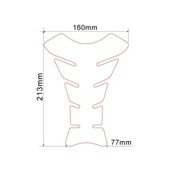 cafe 4 racer - Keiti Tankpad "Yamaha" TYM-309C white/transparent - Keiti Tank pads & Straps & Stickers 4251352664075