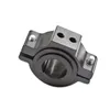 cafe 4 racer - universal mounting bracket black-aluminum Ø 22-36mm 2x drilling M5 / 10mm hole center to hole center black-aluminum Ø - HS MOTO Germany Accessories 4251352607447