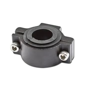 cafe 4 racer - universal mounting bracket black-aluminum Ø 22-36mm 2x drilling M5 / 10mm hole center to hole center black-aluminum Ø - HS MOTO Germany Accessories 4251352607447