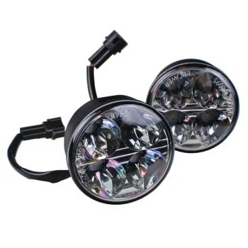 cafe 4 racer - HIGHSIDER 7 inch LED headlight RENO TYPE 4 black - Highsider LED Headlight & inserts 4054783232147