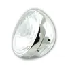 cafe 4 racer - H4 Headlight "British Style 7" chrome side M8 clear glass parking light 4W E-approved - HS MOTO Germany Headlights side mount 4251352631473