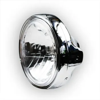 cafe 4 racer - LED světlomet s parkovacím světlem, černý - Cafe4Racer Přední světla s bočním uchycením 