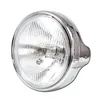 cafe 4 racer - Headlight "LTD" 7" Parking Light 4W Chrome Diffuser Glass Side M8 H4 E-approved - HS MOTO Germany Headlights side mount 4251352600721