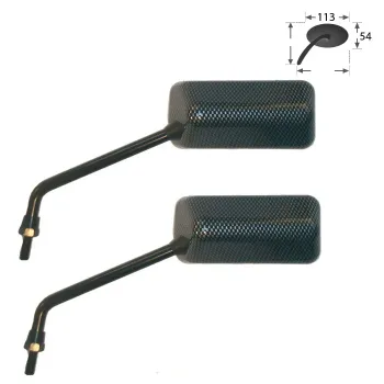 cafe 4 racer - Motogadget mo.view classic xl, zrcátko bez skla, E-approved 180mm - Motogadget Standardní zrcadla 5413056312142