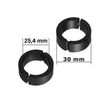 cafe 4 racer - Mirror Clamp M10-R 7/8&quot-22mm Pc Aluminium Black 1-piece - HS MOTO Germany Accessories 4251352604101