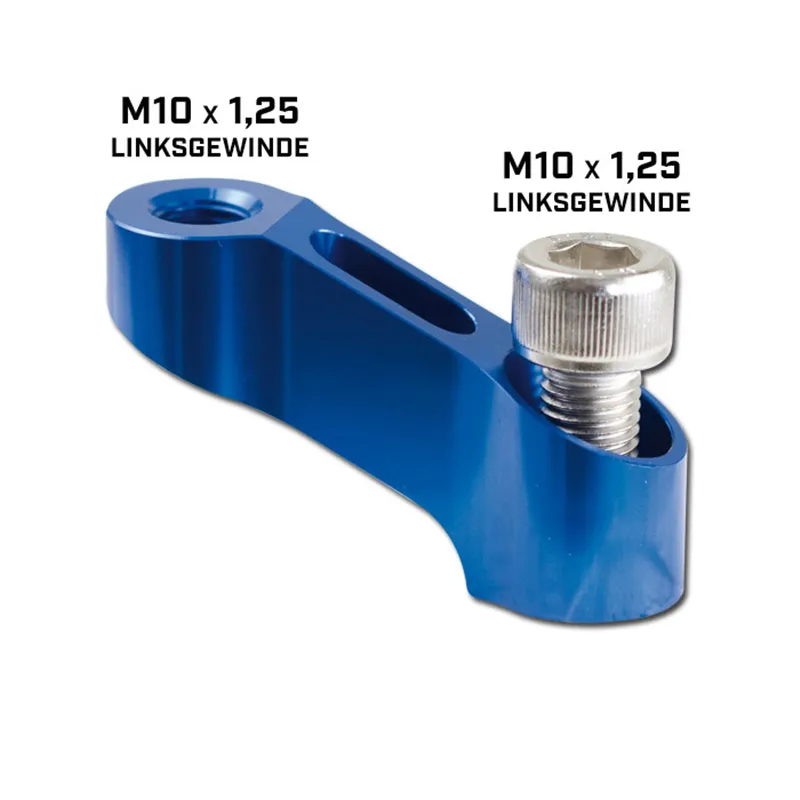 cafe 4 racer - Mirror Arm Extension Thread 1 x M10 x 1.25 Left-Hand Thread / 1 x - HS MOTO Germany Accessories 4251352609229