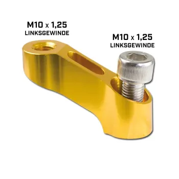 cafe 4 racer - Adapter M8-R/L internal hex in / M8-R/L out for Viper mirror on Monster - HS MOTO Germany Accessories 4251926904859
