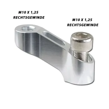 cafe 4 racer - "Mirror Adapter" HD 5/16-18 M8-R chrome - HS MOTO Germany Accessories 4251352608154