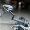 cafe 4 racer - Zrcátko na řidítka "STORM 10" D30 Černý hliník Pár Nastavitelná ramena: 78mm 135 x 90mm - HS MOTO Germany Zrcátka na řídítka 4251926907140