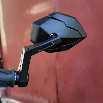 cafe 4 racer - DAYTONA Handlebar end mirror D-7, short - Daytona Bar end mirrors 4054783605248