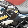 cafe 4 racer - Handlebar End Mirror "BOB 10" D30 Black Aluminum Pair Adjustable Arm: 78mm A-Ø 101 mm - HS MOTO Germany Bar end mirrors 4251926907386
