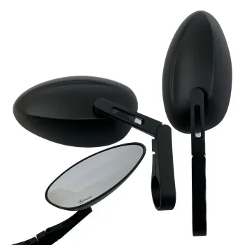 cafe 4 racer - Handle Bar End Side Mirrors CNC CR5 - Cafe4Racer Bar end mirrors 